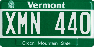 VT license plate XMN440