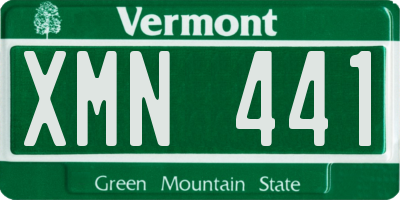 VT license plate XMN441