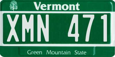 VT license plate XMN471