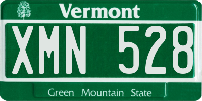 VT license plate XMN528