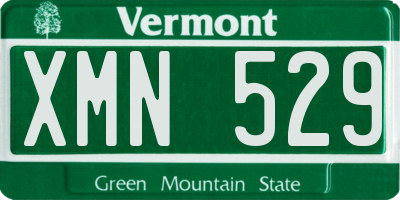 VT license plate XMN529