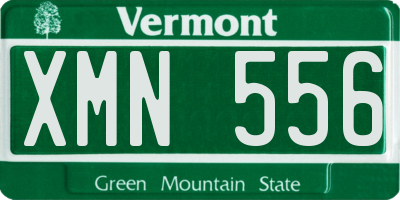 VT license plate XMN556