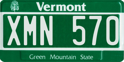 VT license plate XMN570