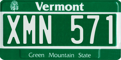 VT license plate XMN571