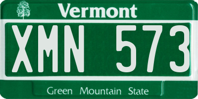 VT license plate XMN573