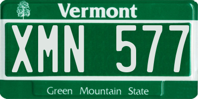 VT license plate XMN577