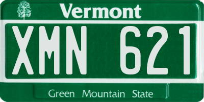 VT license plate XMN621