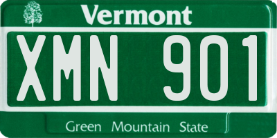 VT license plate XMN901