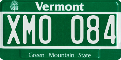 VT license plate XMO084