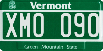VT license plate XMO090