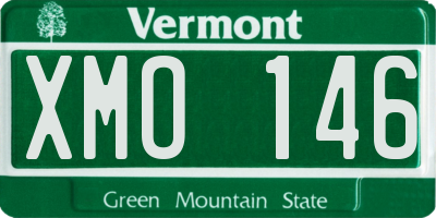 VT license plate XMO146