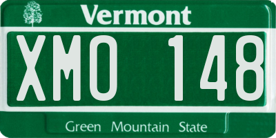 VT license plate XMO148