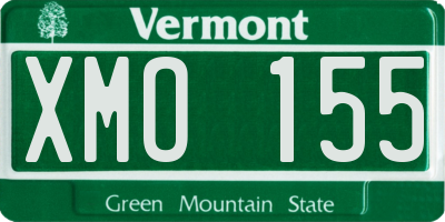 VT license plate XMO155