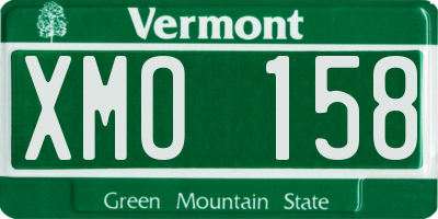 VT license plate XMO158