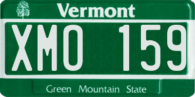 VT license plate XMO159