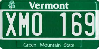 VT license plate XMO169