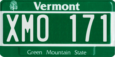 VT license plate XMO171