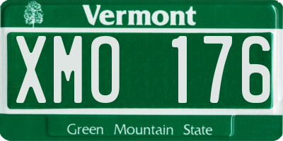 VT license plate XMO176