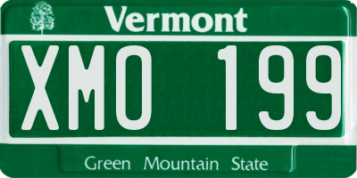 VT license plate XMO199