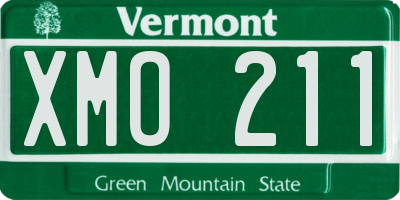 VT license plate XMO211