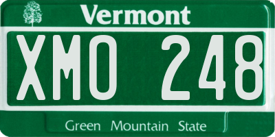 VT license plate XMO248