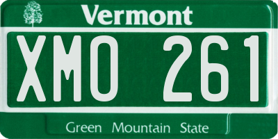 VT license plate XMO261