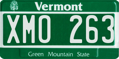 VT license plate XMO263