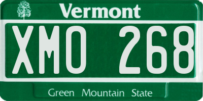 VT license plate XMO268