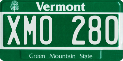 VT license plate XMO280