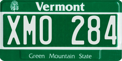 VT license plate XMO284