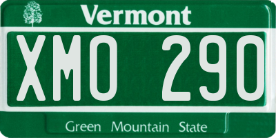 VT license plate XMO290