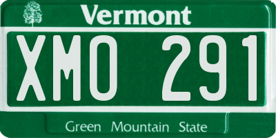 VT license plate XMO291