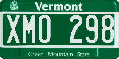 VT license plate XMO298