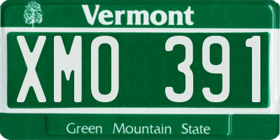 VT license plate XMO391