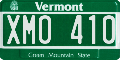 VT license plate XMO410