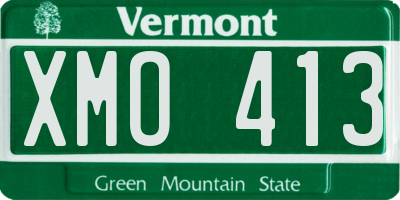 VT license plate XMO413