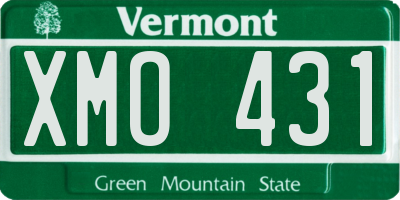 VT license plate XMO431