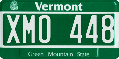 VT license plate XMO448
