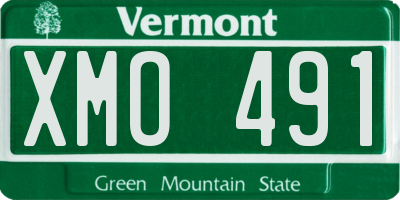 VT license plate XMO491