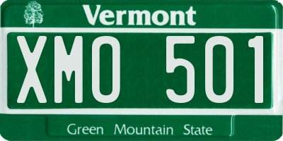 VT license plate XMO501
