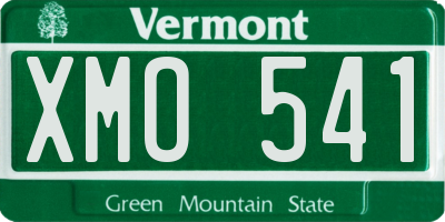 VT license plate XMO541