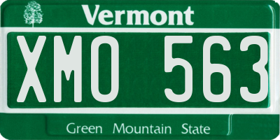 VT license plate XMO563