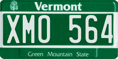 VT license plate XMO564