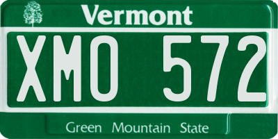 VT license plate XMO572
