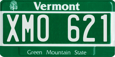 VT license plate XMO621