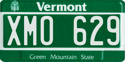 VT license plate XMO629