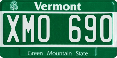 VT license plate XMO690