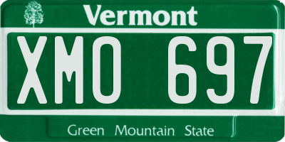 VT license plate XMO697