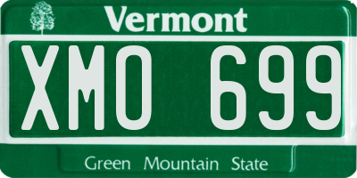 VT license plate XMO699