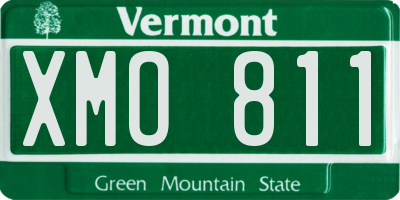VT license plate XMO811